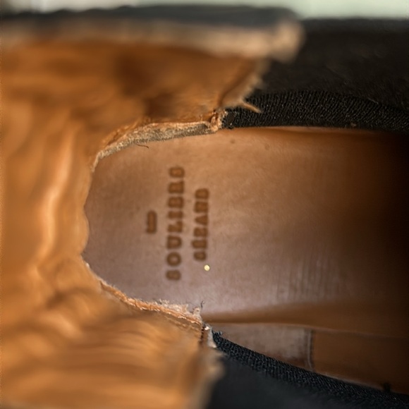 Hard to find! Sezane Lena Lugsole Chelsea leather boots black US 7 runs large - Picture 16 of 16